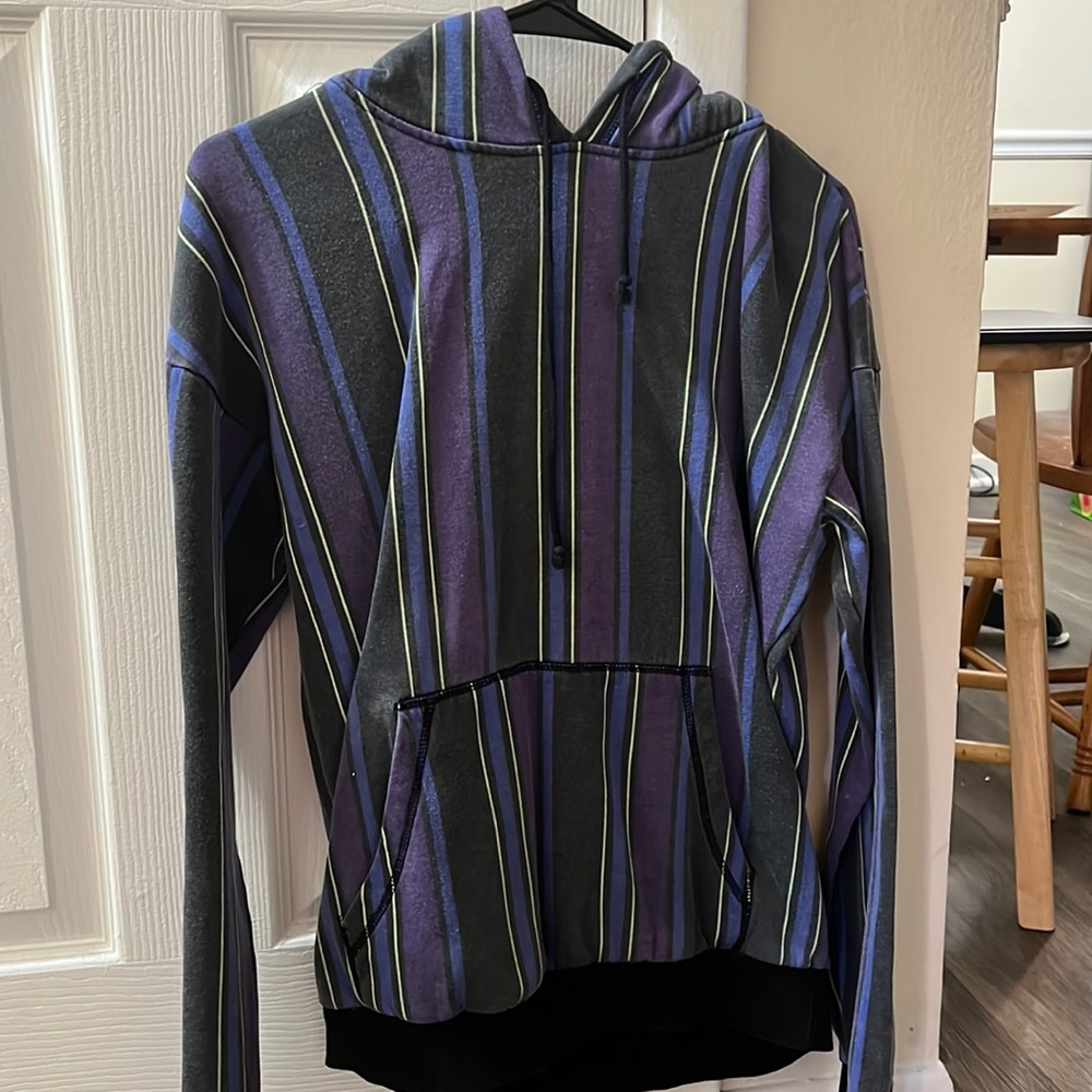 Patterned hoodie, multi colored